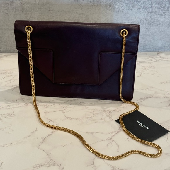 Saint Laurent Medium ‘Betty’ Bag in Burgundy Leather - Picture 1 of 13